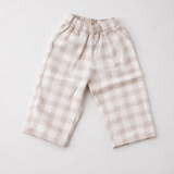 Pantalon d'aventure à carreaux vichy, couleur avoine