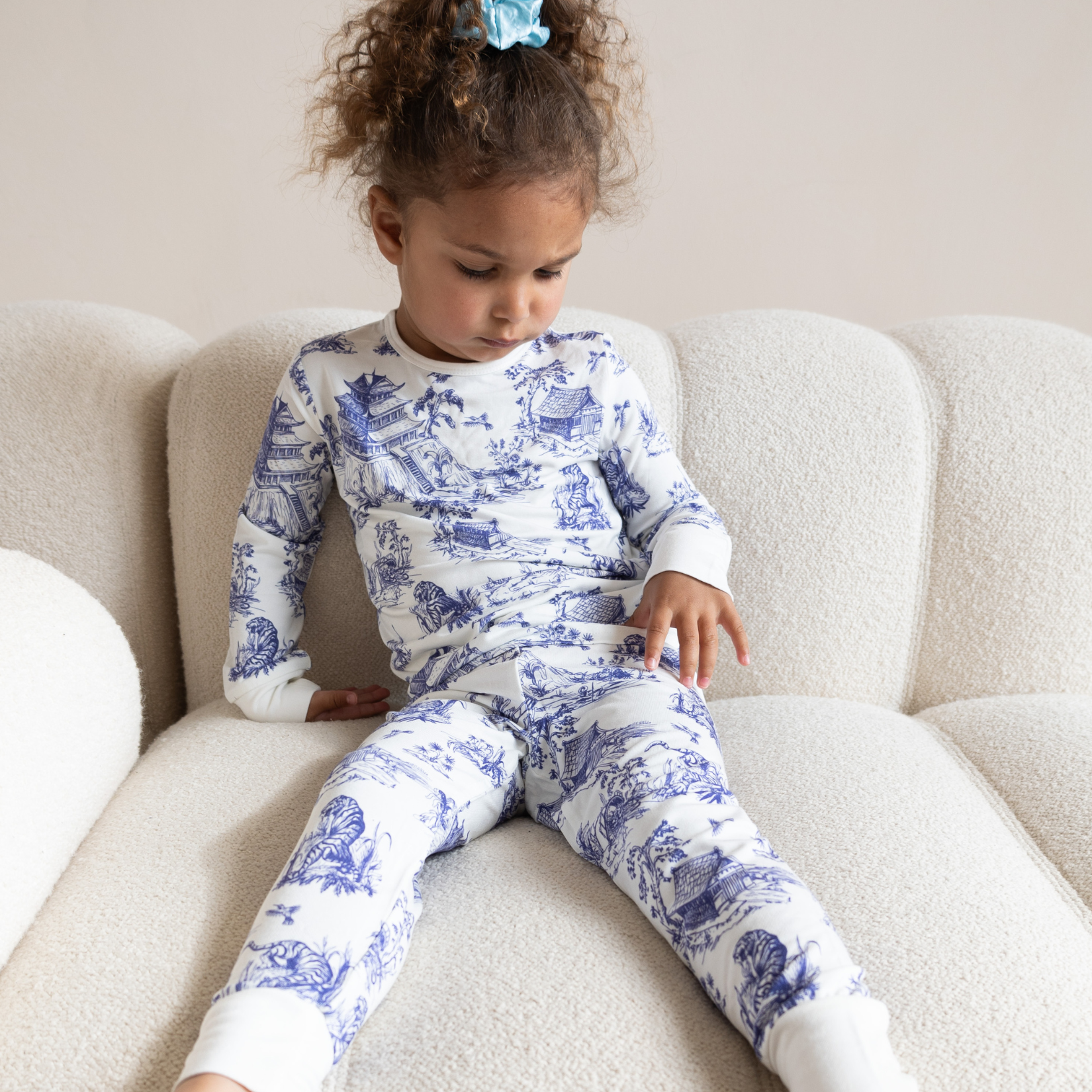 Ensemble de pyjamas pour enfants Toile de Jouy