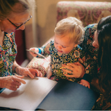 William Morris Pijama infantil Strawberry Thief Azul Marino