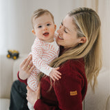 Vellón de lactancia burdeos