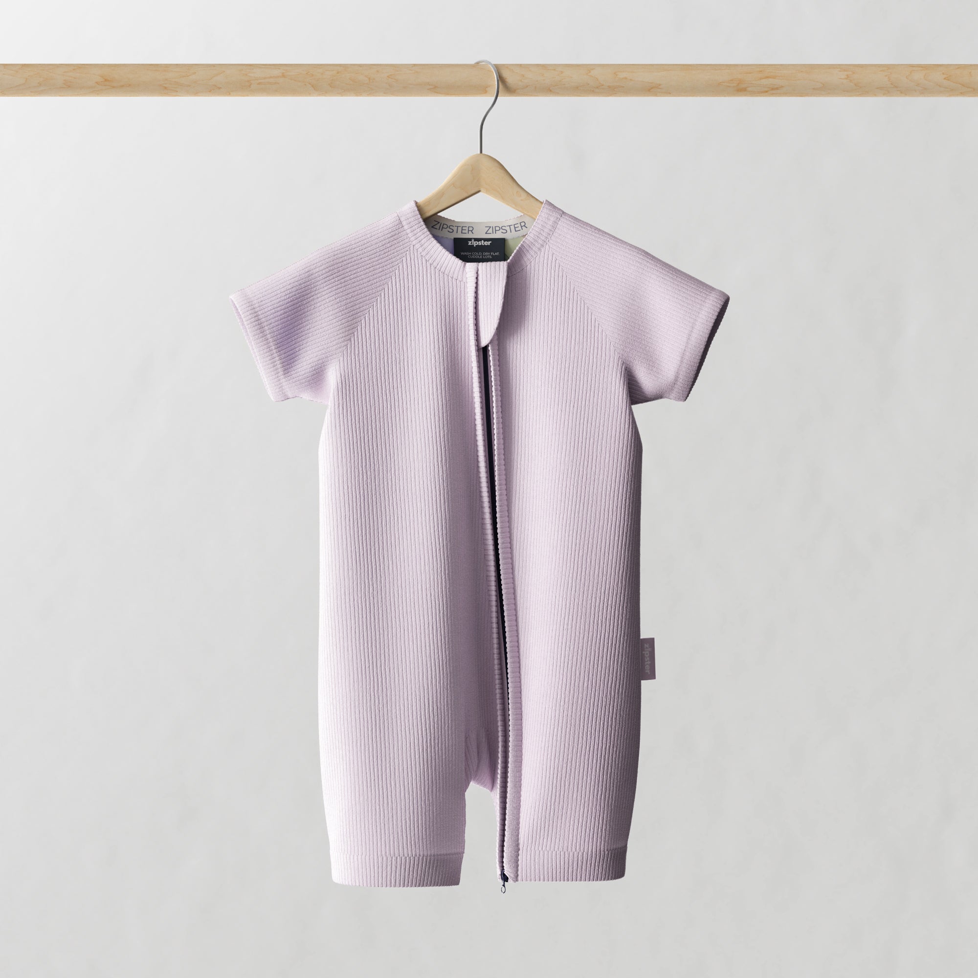 ZIPSTER™ Shortie Ribbed Lilac