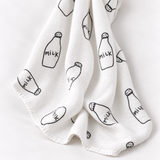 Manta grande de muselina «Milk»