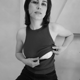 Breastfeeding Ribbed Tank Top Negro