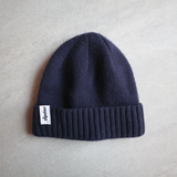 Gorro de punto de bambú - Azul marino