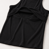 Breastfeeding Ribbed Tank Top Negro
