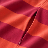 Maglietta oversize per l'allattamento al seno rosa e arancione