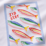 Übergroßes T-Shirt für Kinder Weiße Sardinen
