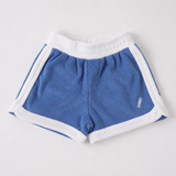 Short d'aventure en tissu éponge bleu