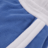 Short d'aventure en tissu éponge bleu