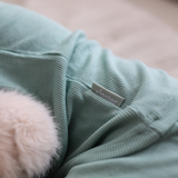 Children's PJ Set Ribbed Sage