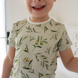 Children's Shortie PJ Set Olives