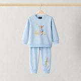 Juego de tumbona de bambú Peter Rabbit Azul