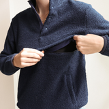Breastfeeding Fleece Navy Blue