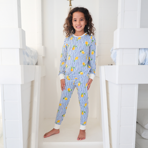 Children's PJ Set Mediterranean Lemons