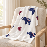 Muselina «Elephants Navy»