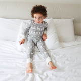 Ensemble de pyjamas pour enfants Grey Fair Isle