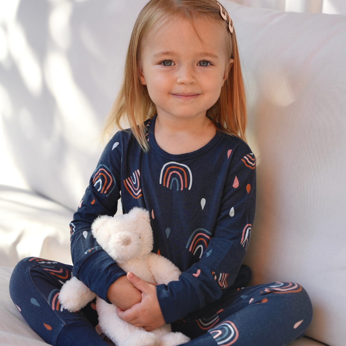 Ensemble de pyjamas pour enfants Navy Rainbow