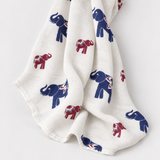 Muselina «Elephants Navy»