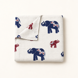 Muselina «Elephants Navy»