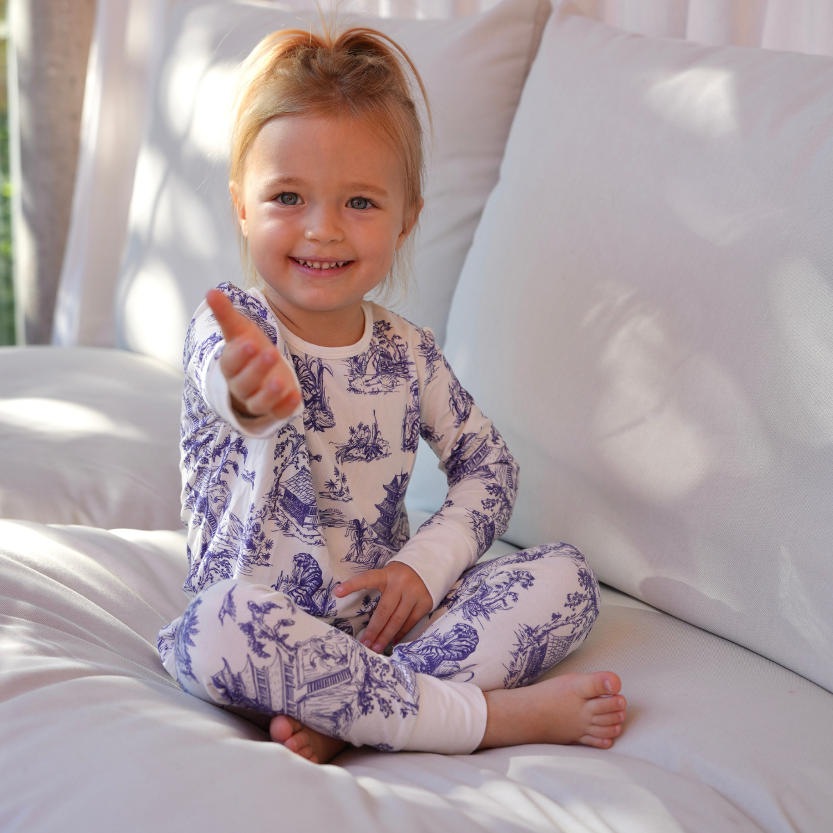 Ensemble de pyjamas pour enfants Toile de Jouy