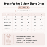 Stillkleid mit Ballonärmeln Rosa