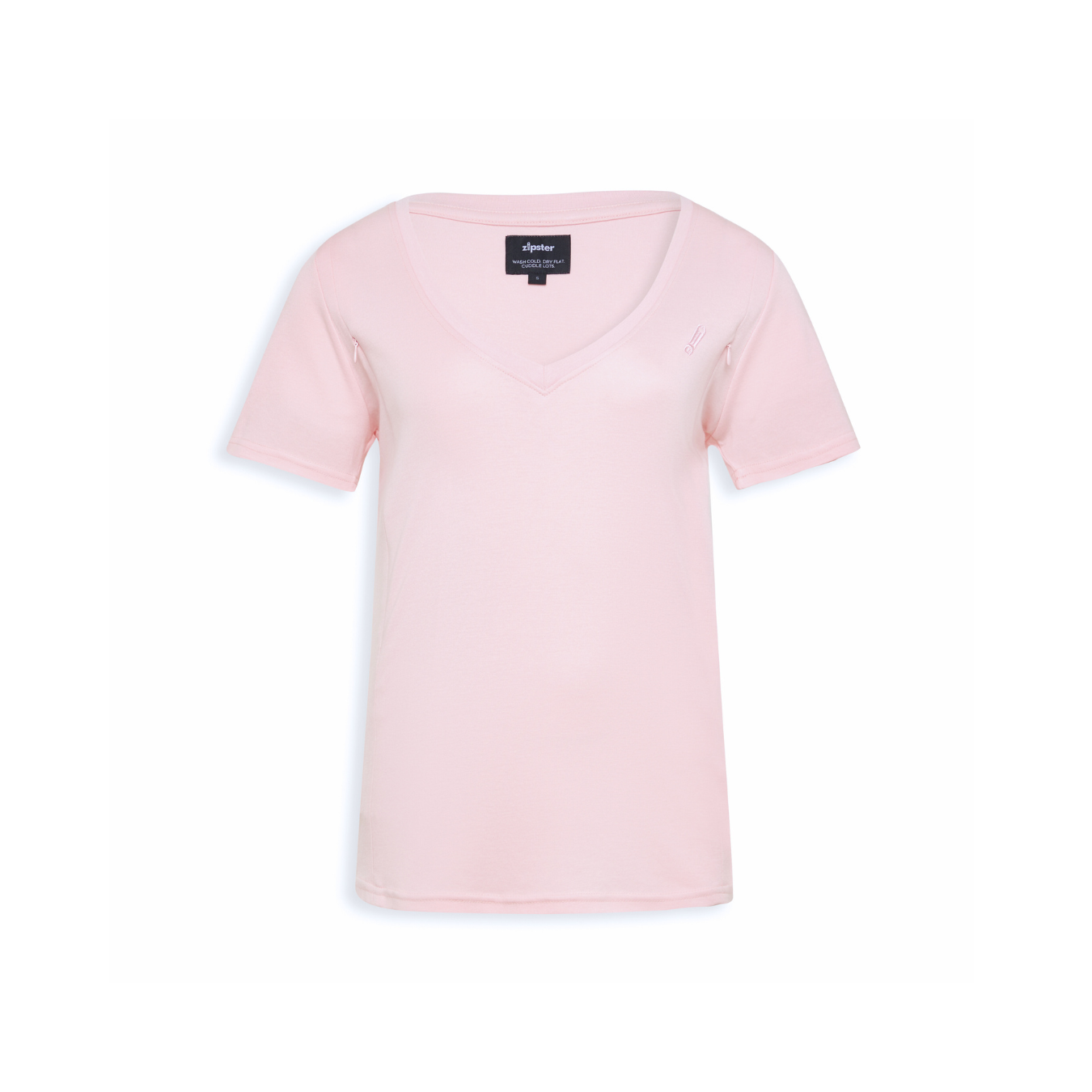 Breastfeeding T-Shirt V-Neck Pink
