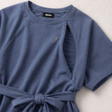 Barcelona Stillen T-Shirt Kleid Blau