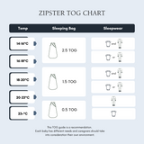 Bamboo Sleeping Bag 1.5 TOG - White